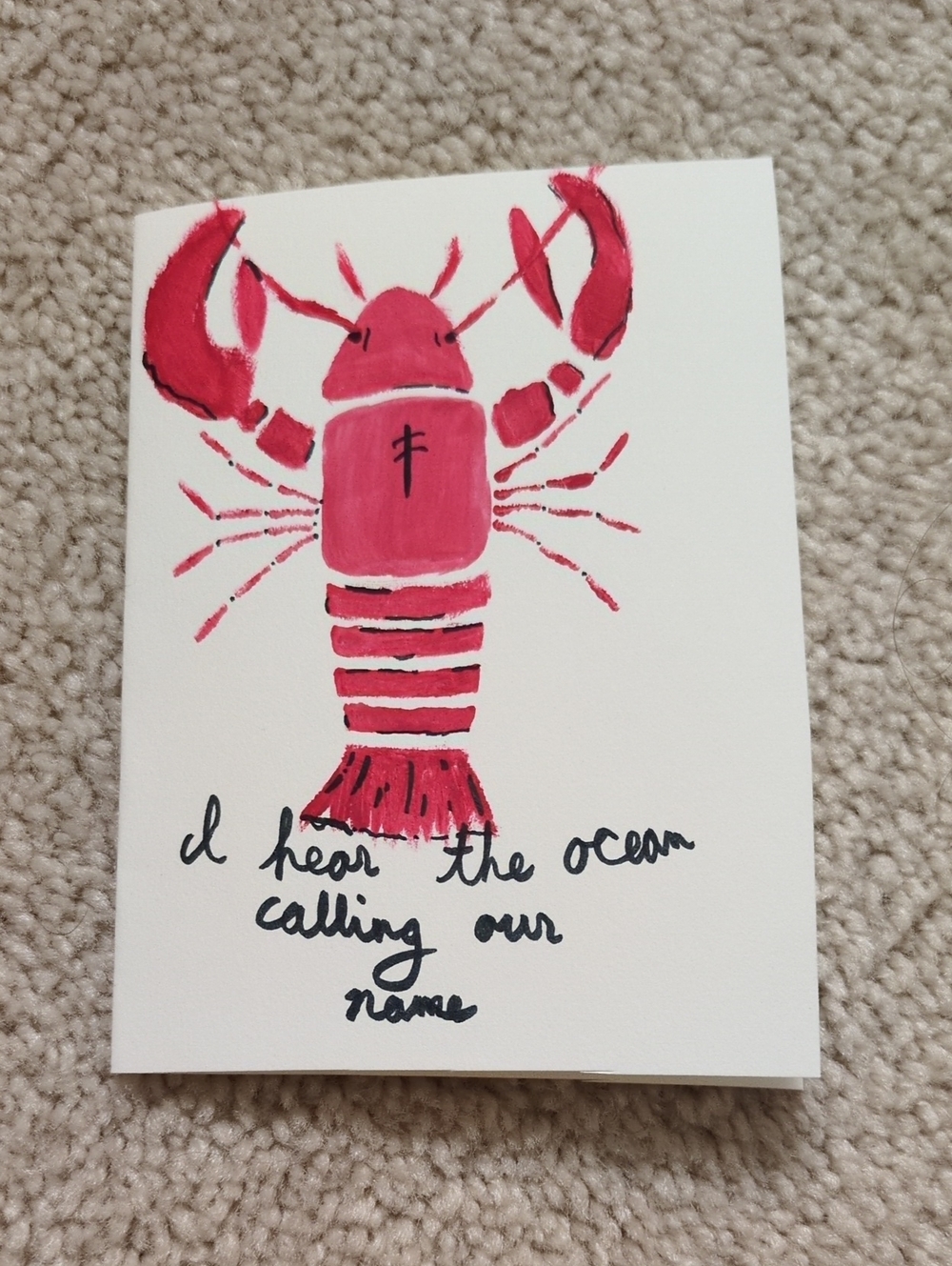 Handmade Beach Themed Card